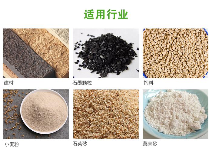 高頻振動篩主要用于化工，建材，石墨顆粒，飼料，小麥粉，石英砂，豆?jié){，果汁等各種物料的干法、濕法篩分、分級、脫水，過濾。