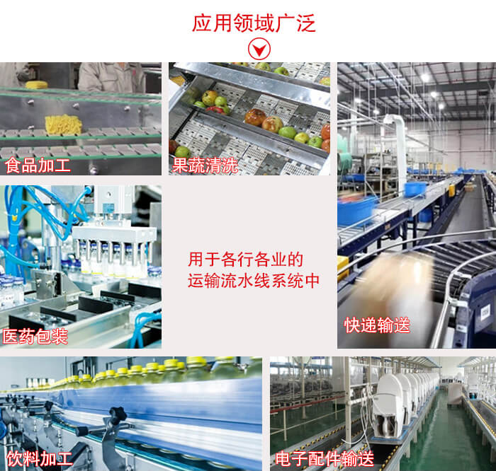 鏈板輸送機適用行業(yè)：食品加工，果蔬清洗等行業(yè)